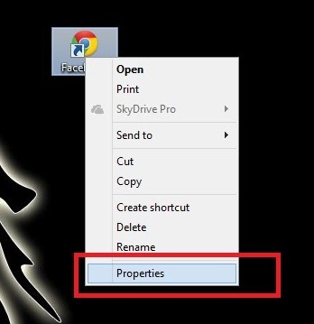 Cách tạo icon facebook trên desktop Cách tạo icon facebook trên desktop