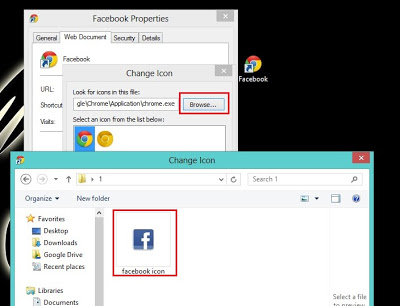 Cách tạo icon facebook trên desktop Cách tạo icon facebook trên desktop