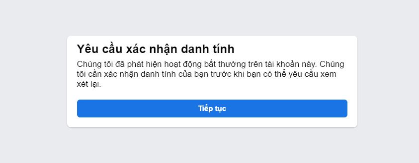 Xác minh danh tính cho via facebook việt, mua via xmdt